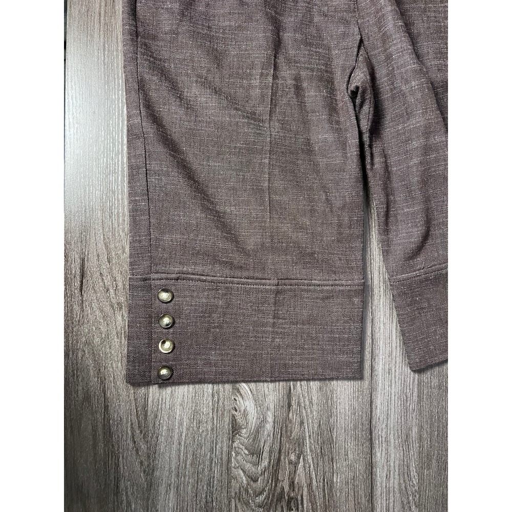 IZ Byer California City Shorts Textured Bermuda Brown Women's Size 9 Heathered - Picture 10 of 11